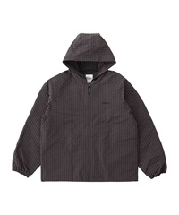 GRAMICCI / NORTHSIDE PLAID HOODED JACKET(棕色-M-DARK BROWN)