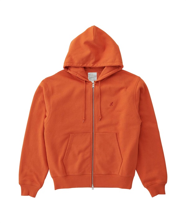 GRAMICCI / ONE POINT ZIP HOODED SWEATSHIRT W(橘色-S-其他橘色)