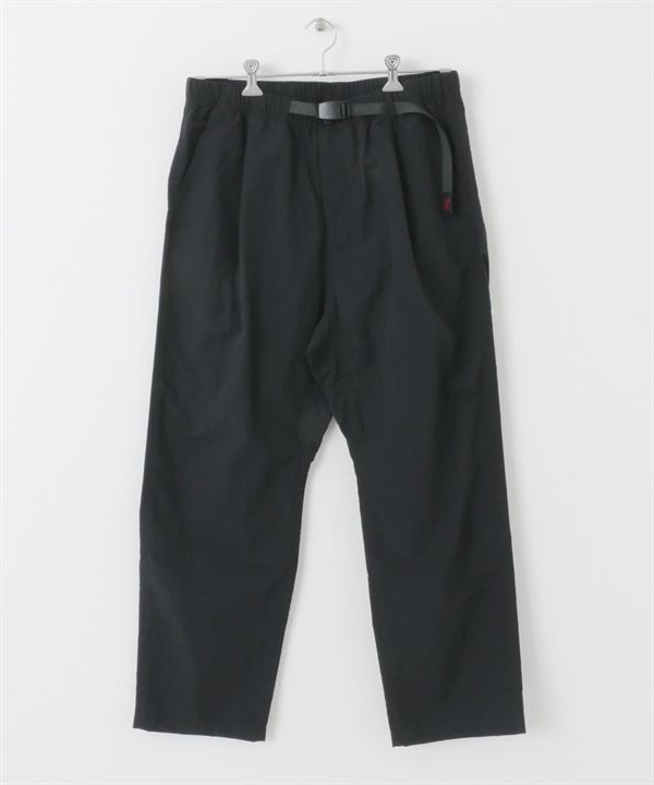 【別注】GRAMICCI×EKAL / 防潑水尼龍直筒長褲(黑色-M-BLACK)
