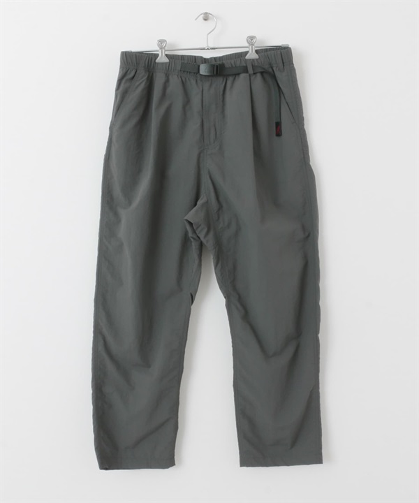 【別注】GRAMICCI×EKAL / 防潑水尼龍直筒長褲(炭灰色-M-其他灰色)
