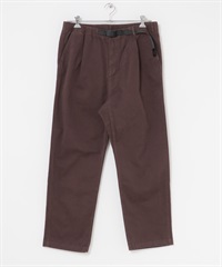 【別注】EKAL / GRAMICCI 彈性斜紋長褲(棕色-S-BROWN)