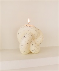 honey flamingo. / 單扭結手工蠟燭(灰色點點-茉莉花-其他灰色)