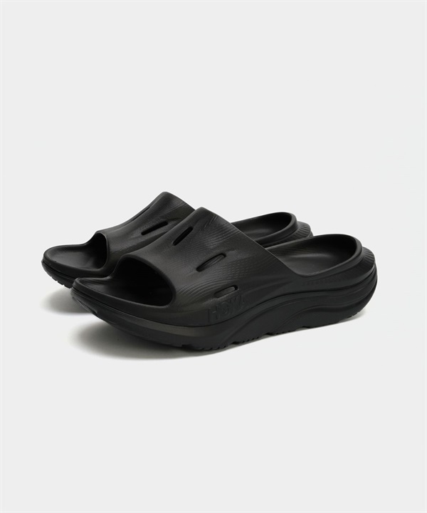 HOKA ONE ONE / ORA Recovery Slide 3 恢復拖鞋 (男款)(黑色-8-BLACK)