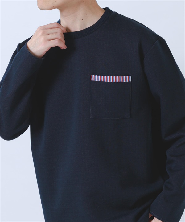 內側直條紋空氣層上衣