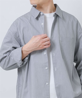 EASY CARE/UV CUT高機能直條紋標準領襯衫