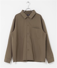 防潑水/防汙/涼感多機能雙口袋襯衫夾克(膚色-M-BEIGE)