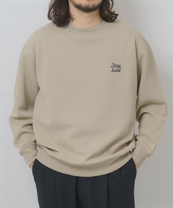 刺繡緹花長袖上衣