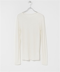 透膚羅紋長版T恤(白色-FREE-WHITE)