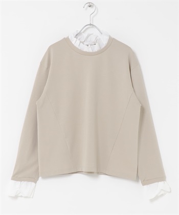 荷葉飾邊套衫(淺膚色-FREE-L.BEIGE)