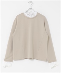 荷葉飾邊套衫(淺膚色-FREE-L.BEIGE)