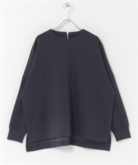 空氣層背面拉鍊設計套衫(藏青色-FREE-NAVY)