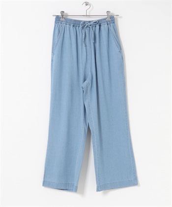 牛仔輕便長褲(藍色-FREE-BLUE)