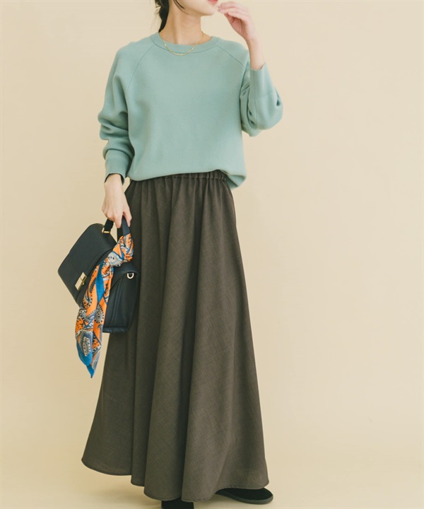 【成套組合】休閒感針織衫 × 裙子