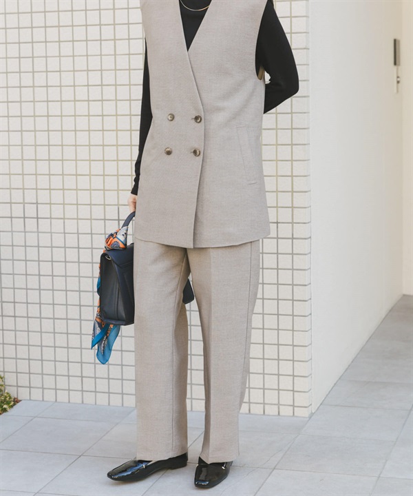 【成套組合】方平織物背心 × 長褲