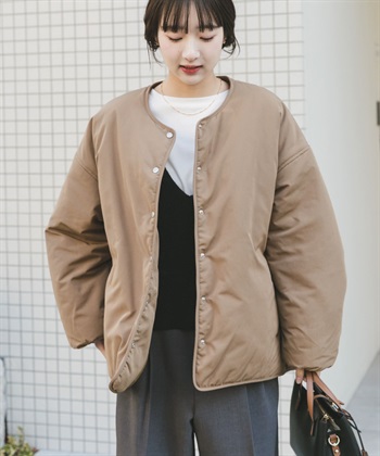 防潑水傘狀填充夾克