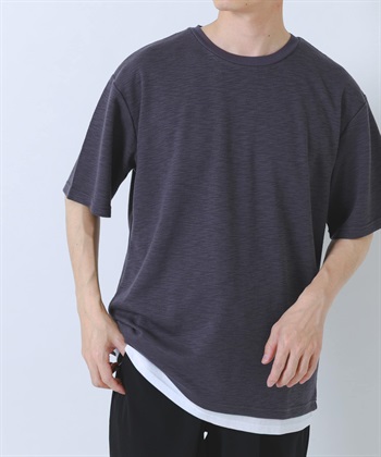 【快乾 / 涼感 / UV CUT】層次感短袖上衣