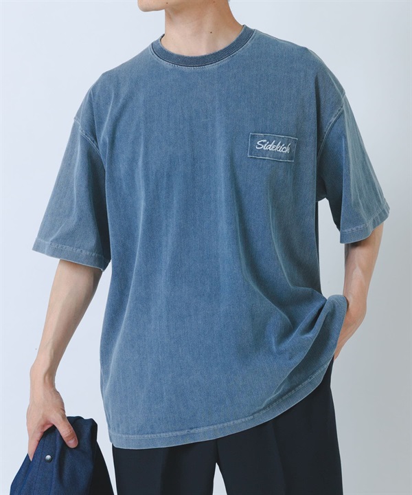 HIGH COOL涼感刺繡牛仔T恤