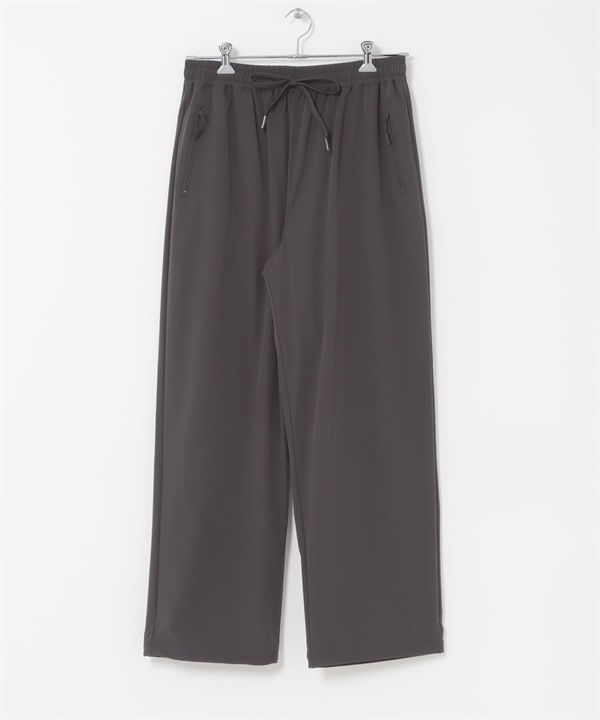 涼感/速乾/EASY CARE尼龍彈性輕便長褲(炭灰色-M-CHARCOAL GRAY)
