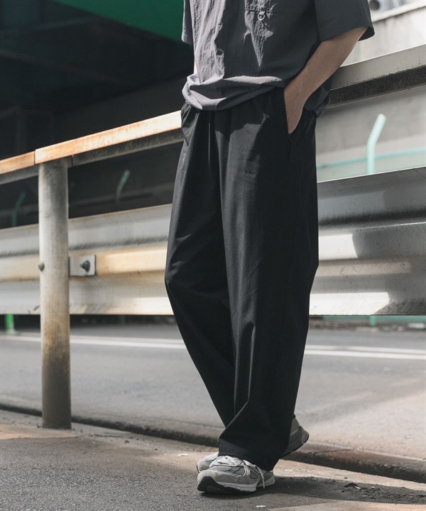涼感/速乾/EASY CARE尼龍彈性輕便長褲
