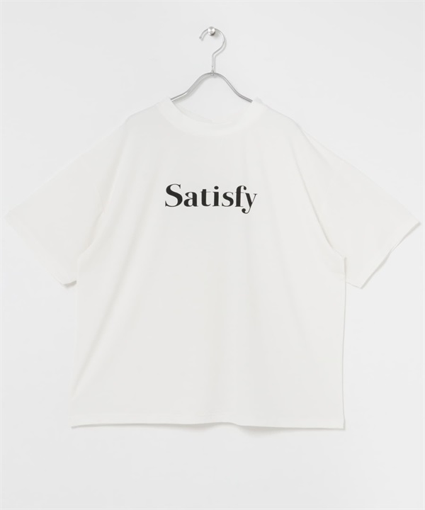 背面鈕扣LOGO寬版T恤(白色-FREE-WHITE)