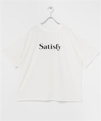 背面鈕扣LOGO寬版T恤(白色-FREE-WHITE)