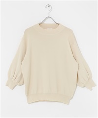 總針蓬袖針織衫(OFF WHITE-Free-OFF WHITE)