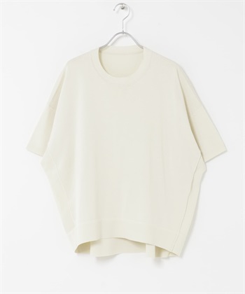 針織T恤(米色-FREE-OFF WHITE)