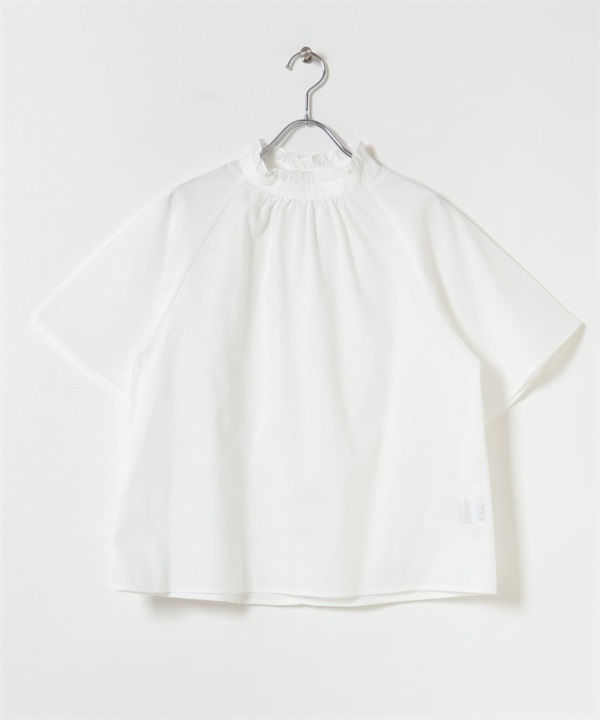 荷葉領罩衫(白色-FREE-WHITE)