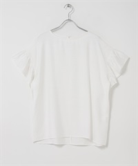 袖子荷葉邊罩衫(米色-FREE-OFF WHITE)