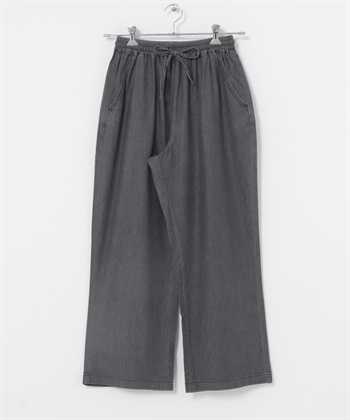 嫘縈牛仔寬褲(黑色-FREE-BLACK)