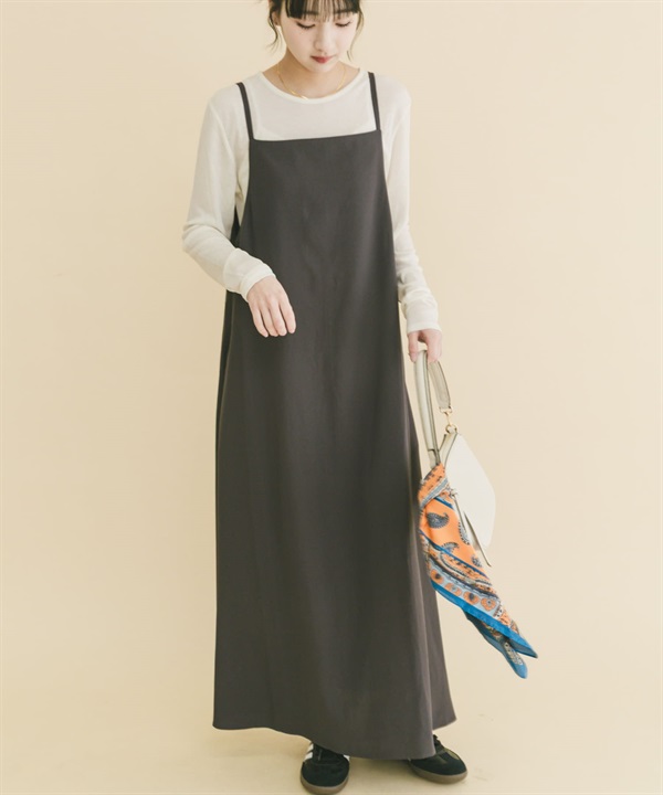 【成套組合】透膚上衣 × 細肩帶洋裝