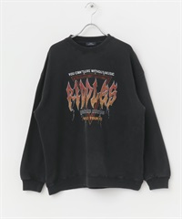 仿舊加工印刷休閒上衣(樂團-M-COLOR B)