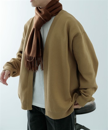 【成套組合】米蘭羅紋開襟衫 × 長袖T恤