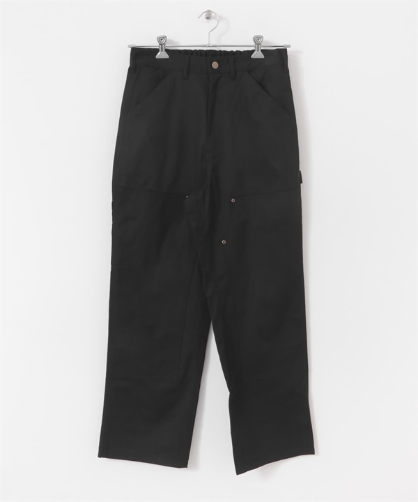 牛仔棉質工作褲(黑色-M-BLACK)