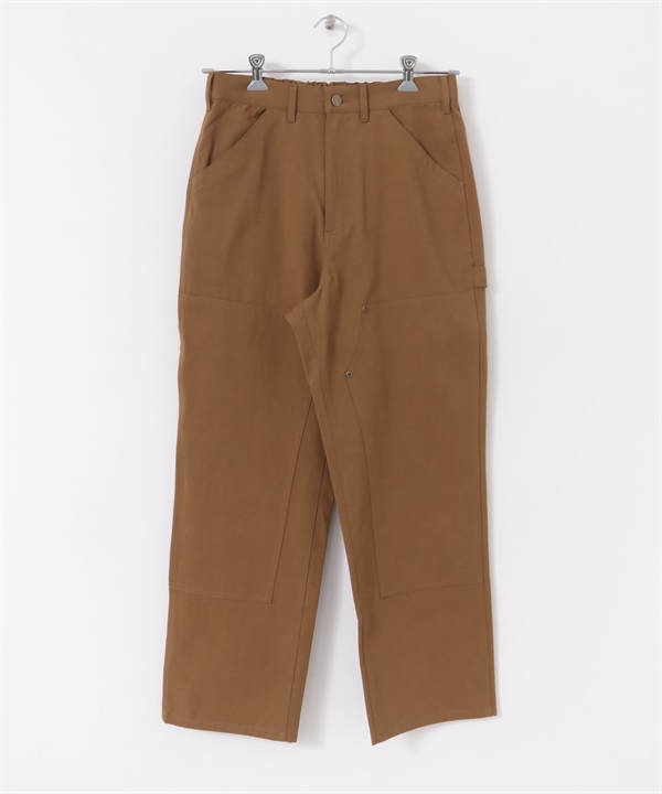 牛仔棉質工作褲(棕色-M-BROWN)