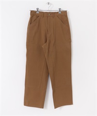 牛仔棉質工作褲(棕色-M-BROWN)