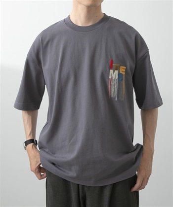 LOGO流蘇刺繡T恤