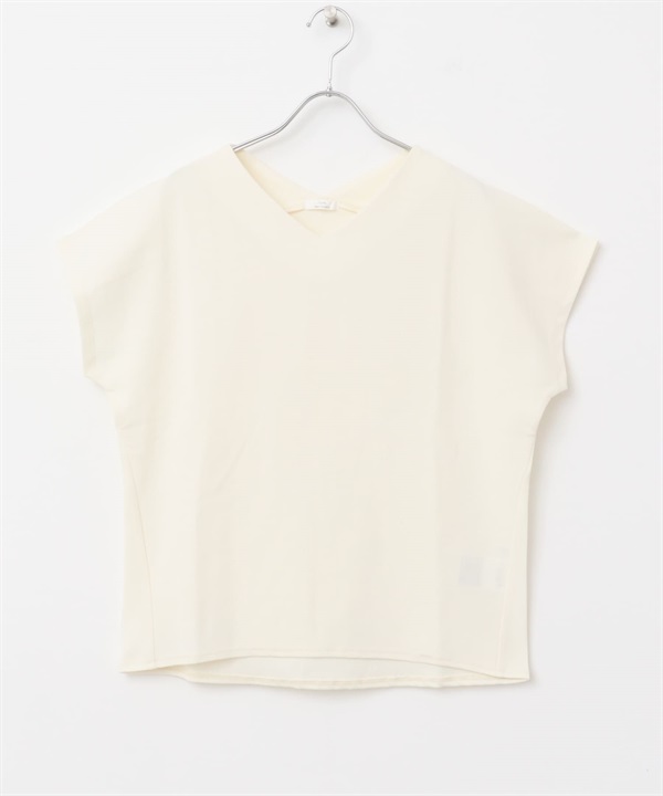 米蘭羅紋法式袖套衫(米色-FREE-OFF WHITE)