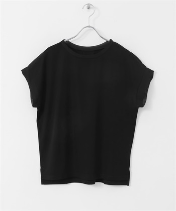 背面打褶法式袖套衫(黑色-FREE-BLACK)