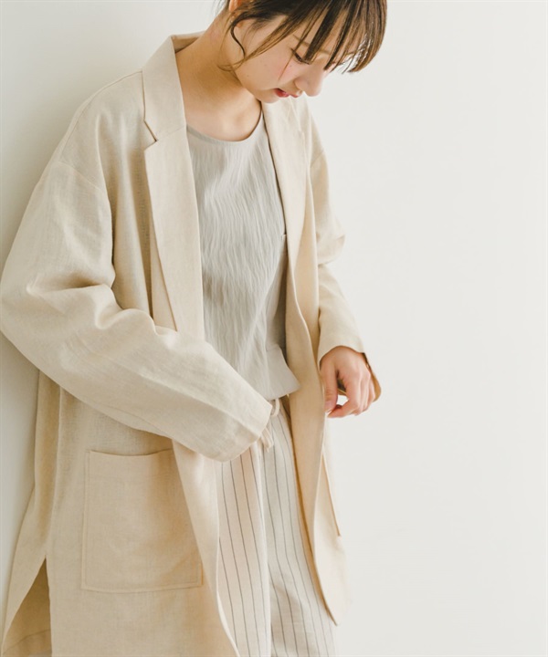 亞麻嫘縈西裝外套