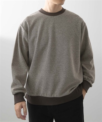 鳥眼緹花休閒上衣