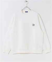 刺繡緹花長袖上衣(白色-M-WHITE)