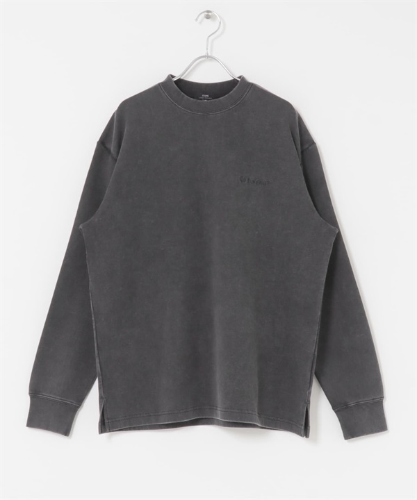 發熱機能褪色調空氣層上衣(黑色-M-BLACK)