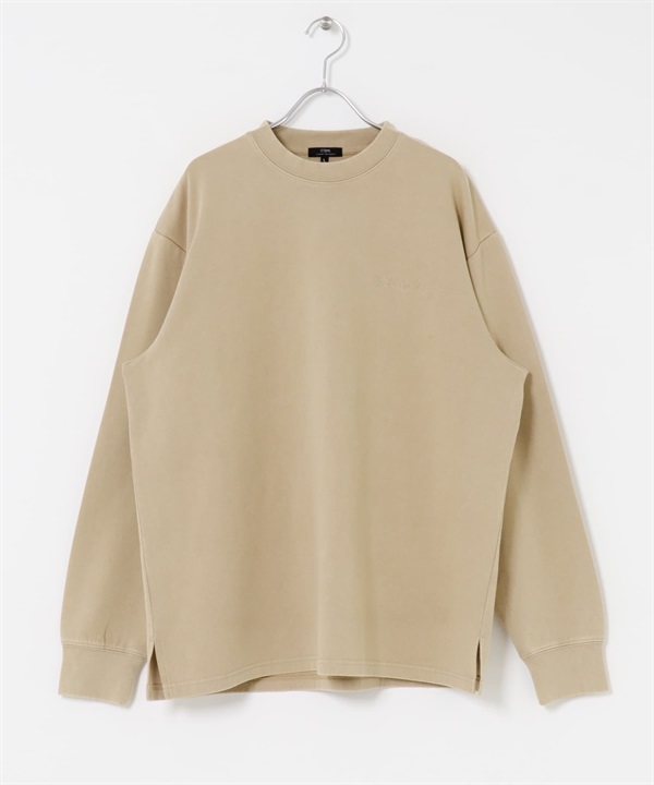 發熱機能褪色調空氣層上衣(膚色-M-BEIGE)