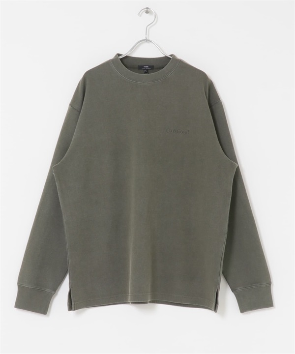 發熱機能褪色調空氣層上衣(橄欖綠-M-OLIVE)