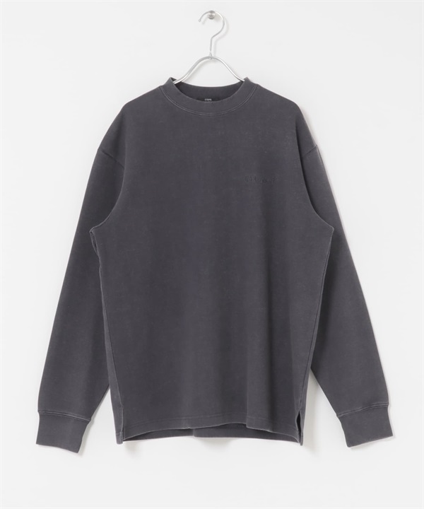 發熱機能褪色調空氣層上衣(藏青色-M-NAVY)