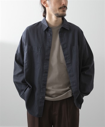 酵素洗棉質標準領襯衫