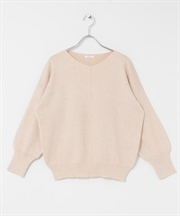 可機洗外接縫V領針織衫(米色-FREE-OFF WHITE)