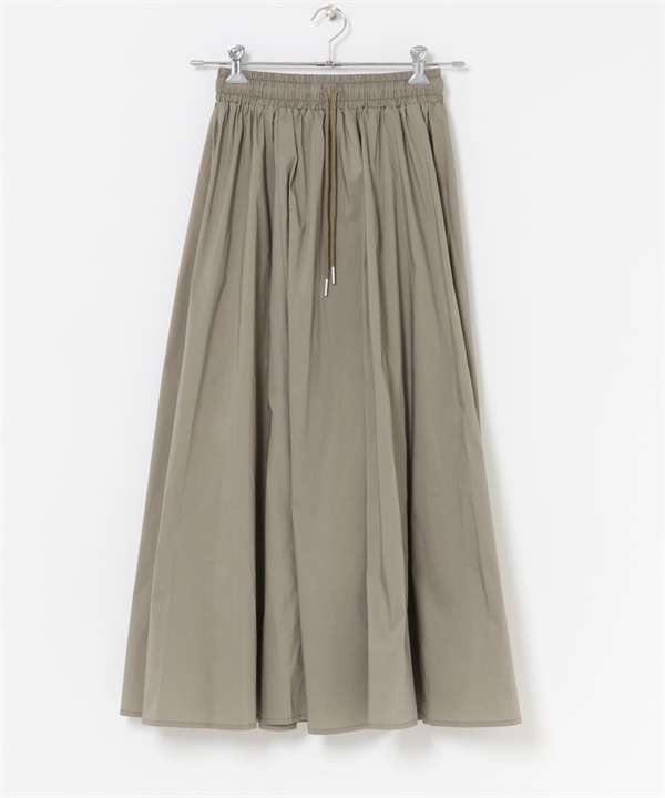 腰部碎褶裙(灰色-FREE-其他灰色)