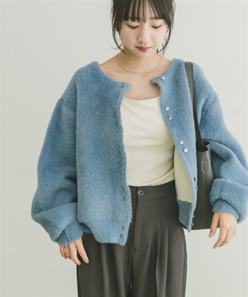雙面針織開襟衫
